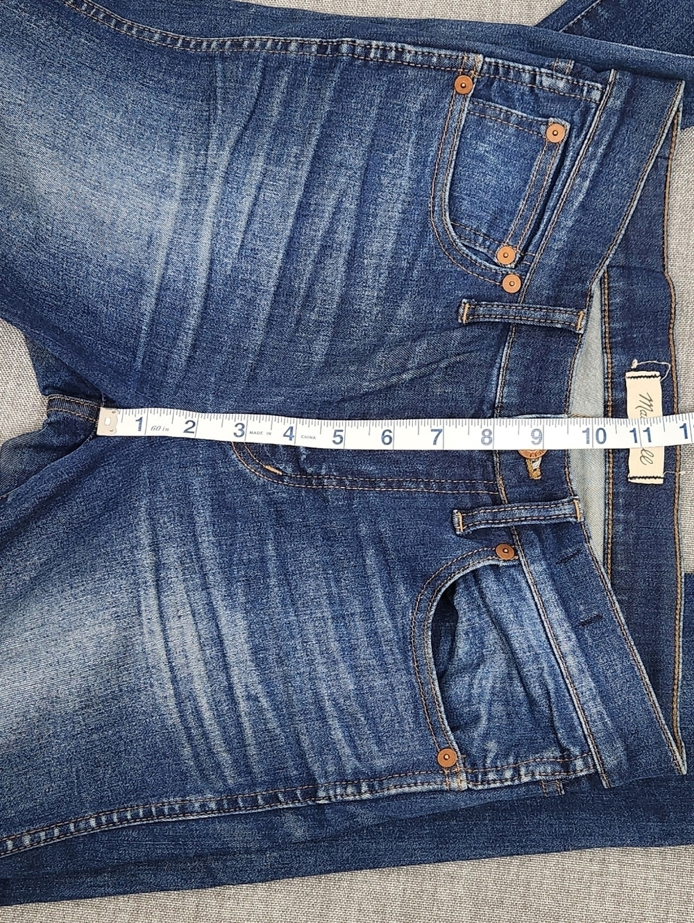 Madewell Skinny Skinny Medium Wash Fade Stretch Denim Jeans. 27 - Picture 10 of 11